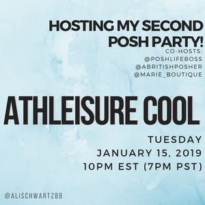 HOSTING "ATHLEISURE COOL" PARTY TONIGHT!